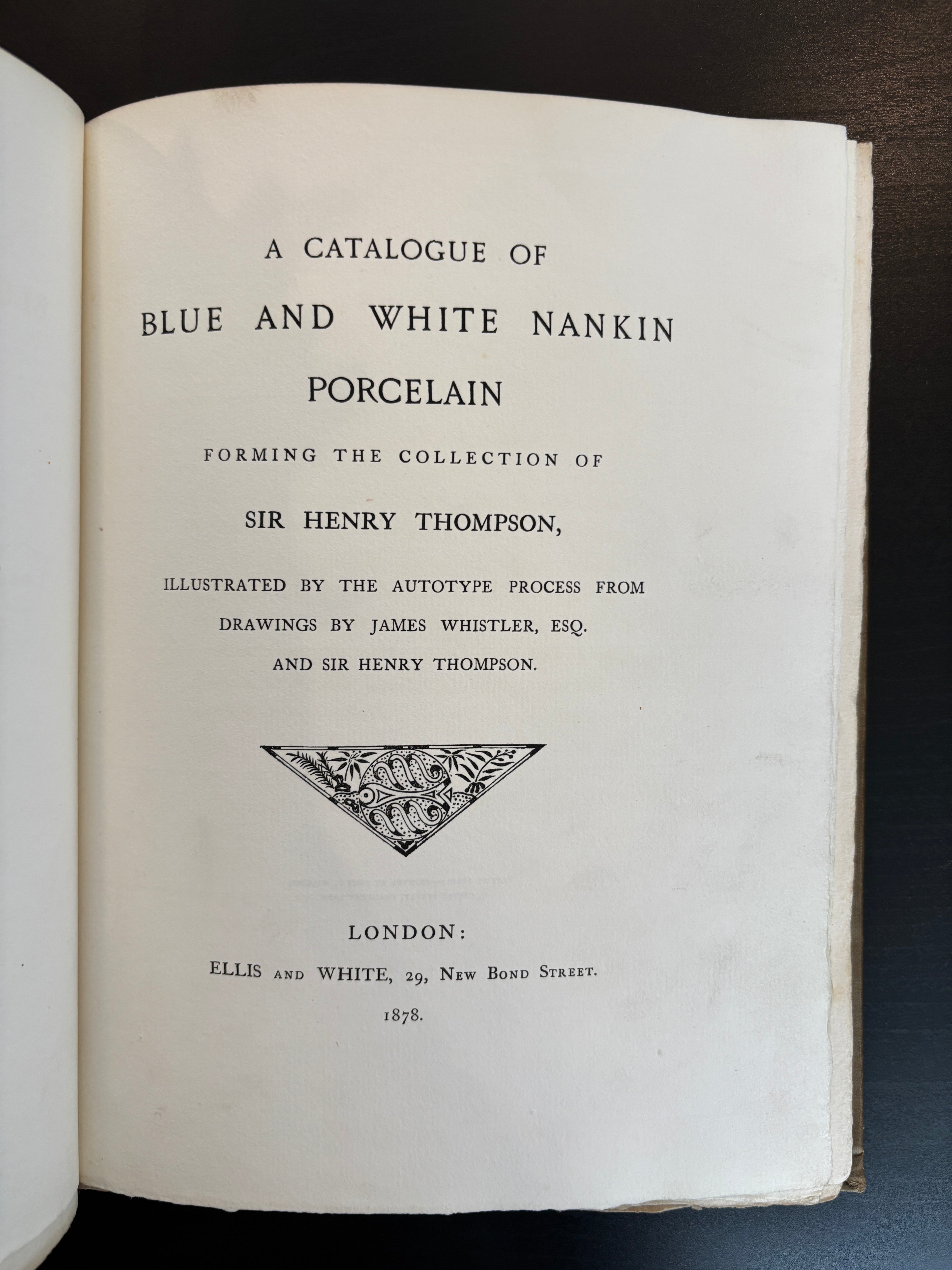 Whistler Drawings Blue and White Nankin Porcelain