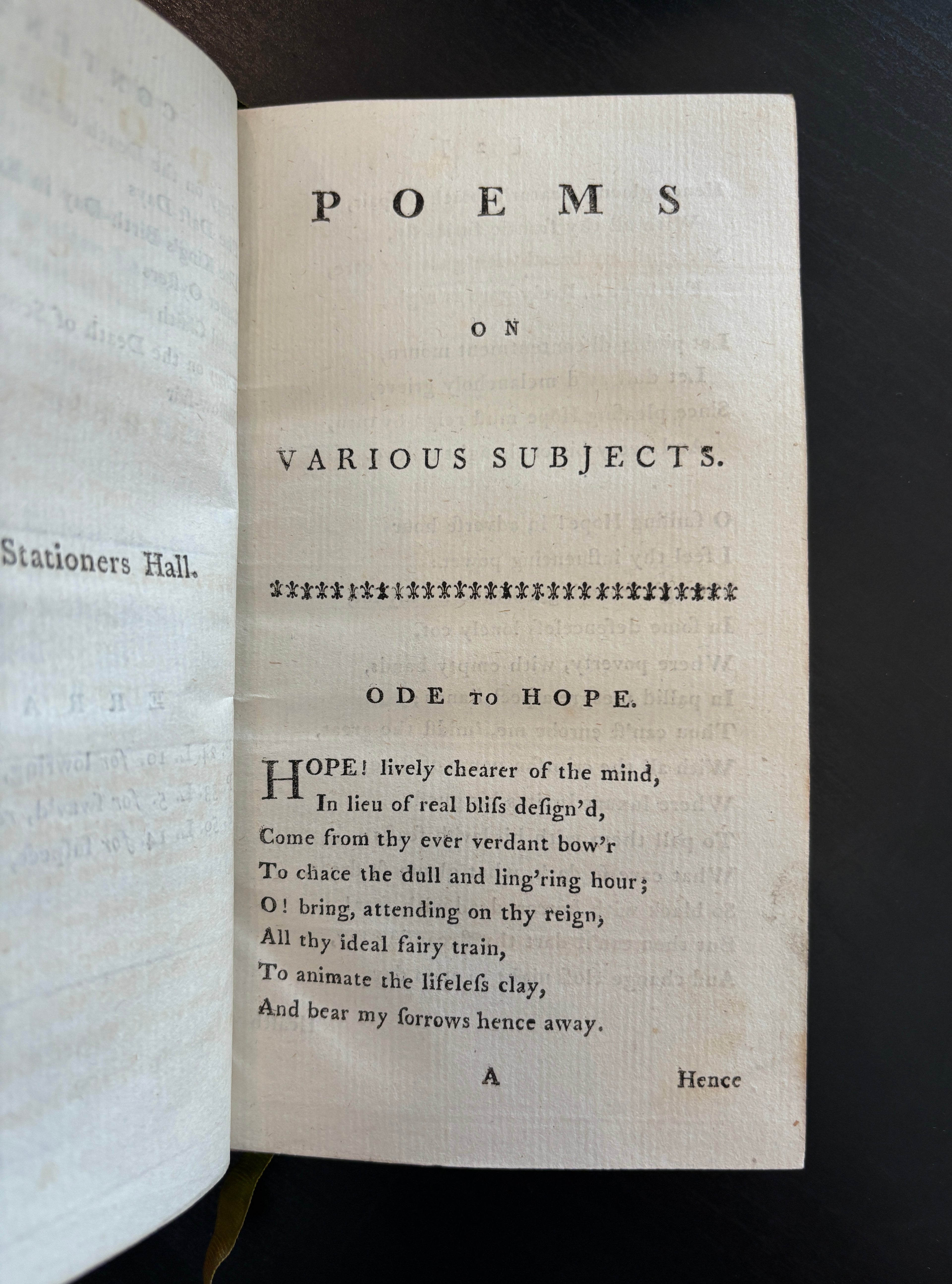 Poems by Robert Fergusson
