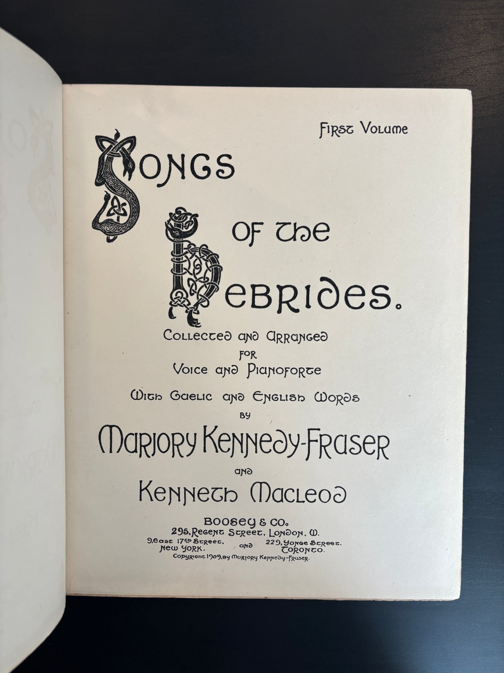 Songs Of The Hebrides Marjory Kennedy-Fraser