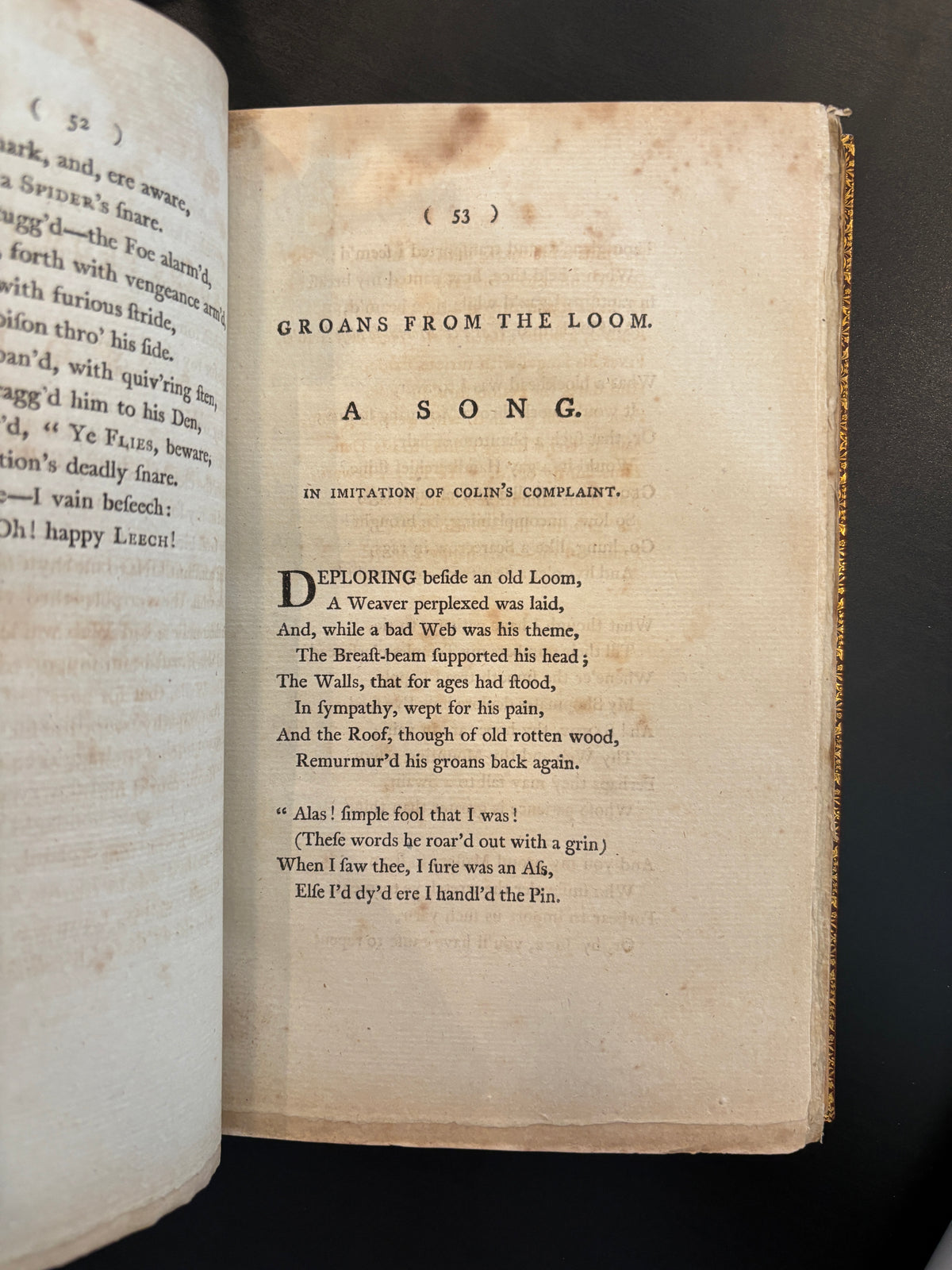 Wilson's Poems 1790 (Father of American Ornithology)